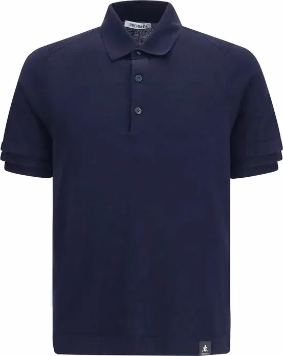 Premiata Blue Cotton Polo Shirt
