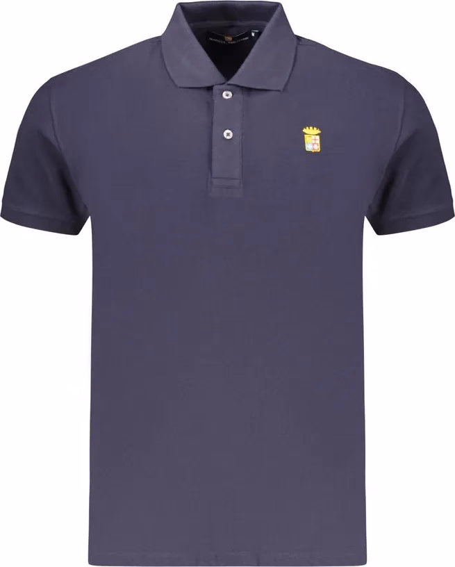 Marina Militare Blue Cotton Men's Polo Shirt