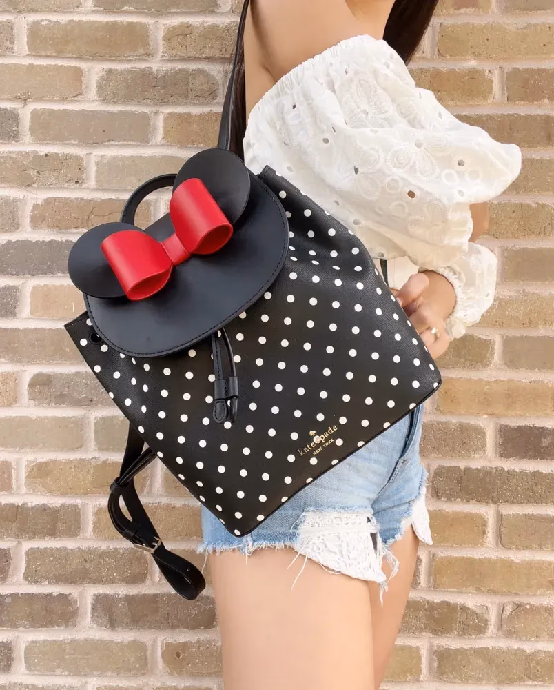 Kate Spade Kate Spade Disney Minnie Mouse Medium Leather Backpack Bookbag Bag