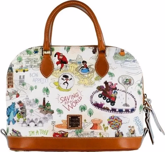 Dooney & Bourke Dooney & Bourke Disney Pixar Maps Satchel Crossbody Bag Purse