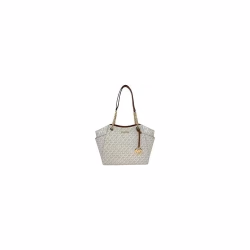 Michael Kors Michael Kors Jet Set Travel Large Logo Tote Vanilla