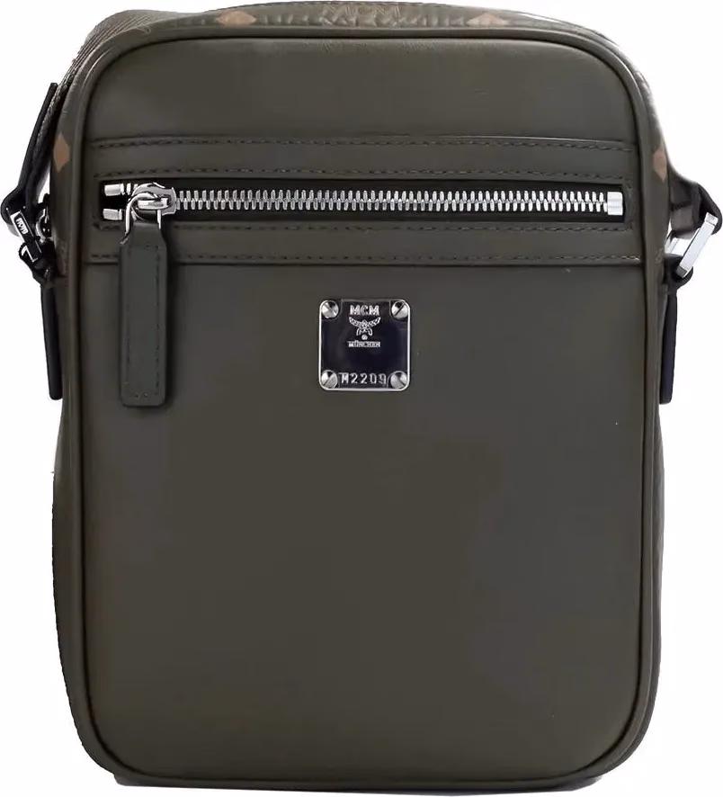 MCM MCM Visetos Leather Camera Crossbody Bag