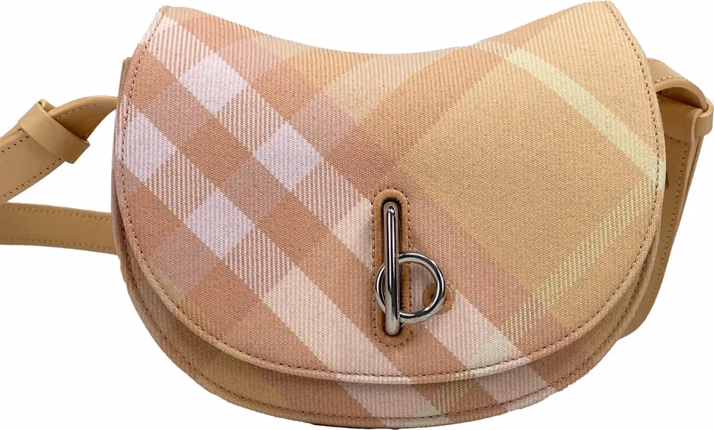 Burberry Burberry Mini Check Rocking Horse Crossbody Bag Purse