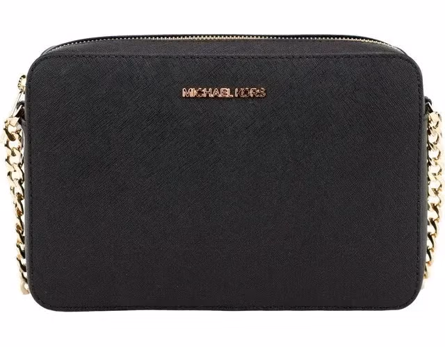 Michael Kors Michael Kors East West Crossbody Bag (Black/Gold)