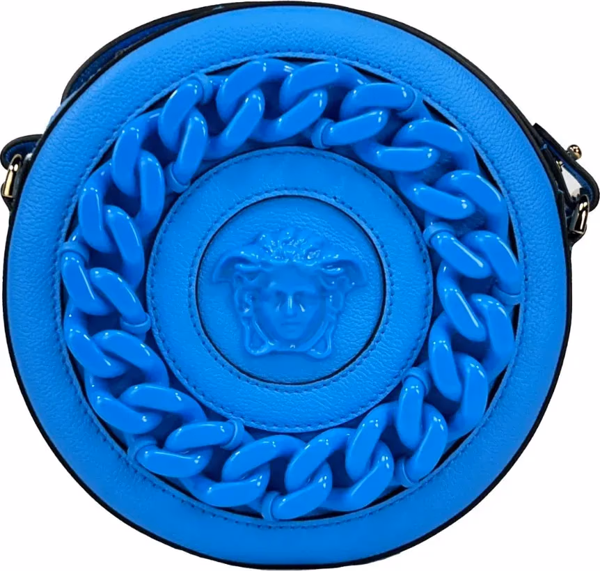 Versace Versace Round Disco Leather Camera Case Crossbody Bag
