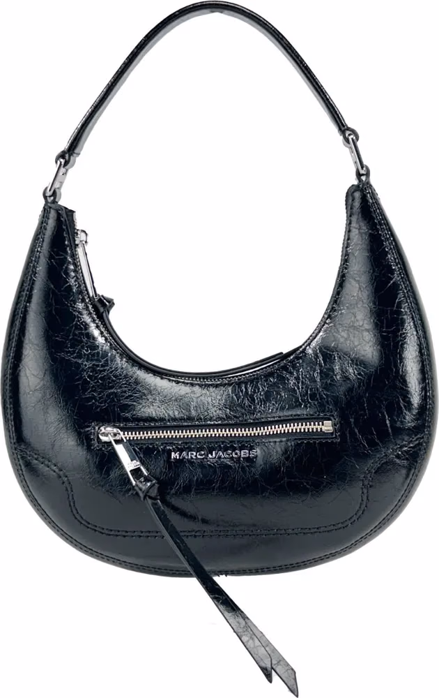 Marc Jacobs Marc Jacobs Cruiser Small Crescent Crinkle Leather Bag