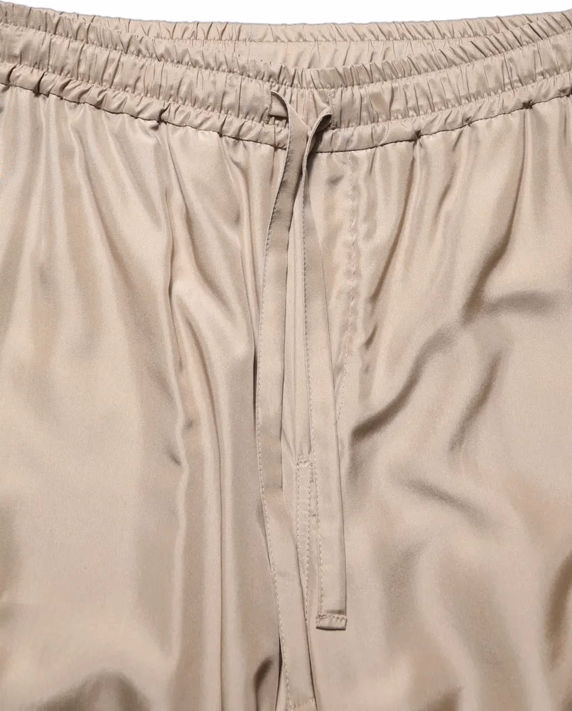 Dolce & Gabbana Brown Ruched Cargo Parachute Men Jogger Pants