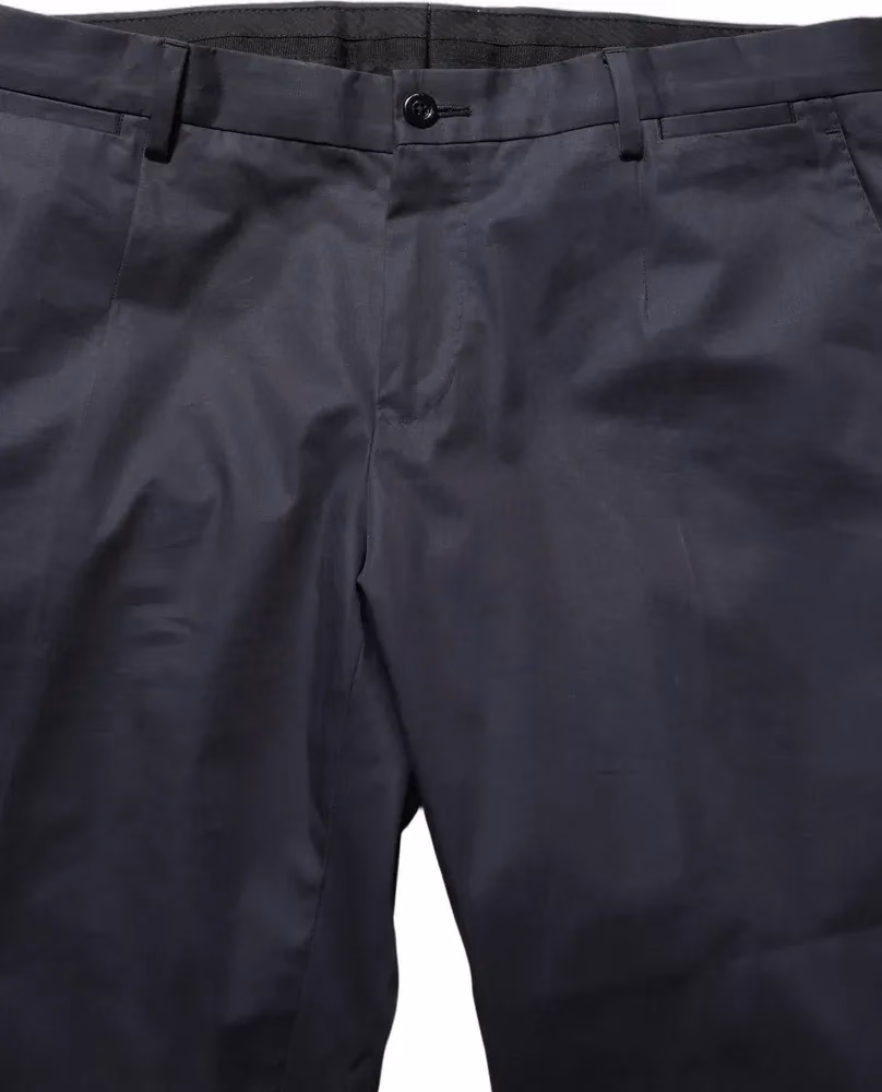 Dolce & Gabbana Blue Cotton Slim Fit Formal 2 Piece Men Suit