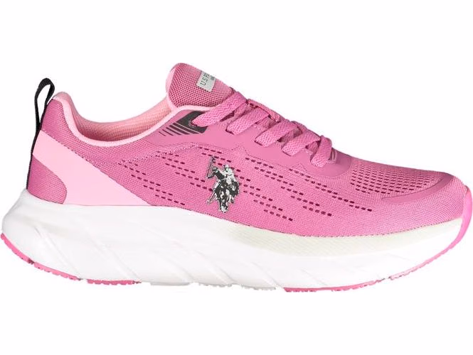 U.S. POLO ASSN. Pink Polyurethane Women Sneaker
