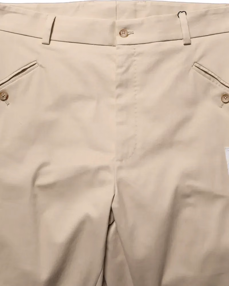 Dolce & Gabbana Beige Re-Editon Mid Waist Tapered Men Pants