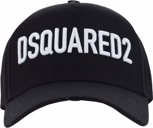 Dsquared² Black Cotton Cap (Baseball Hat)