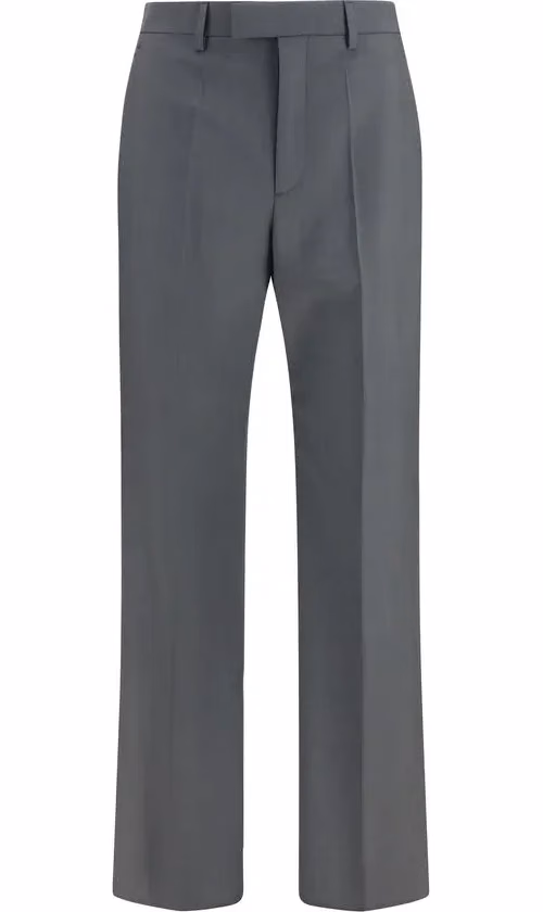 Valentino Garavani Gray Wool Oves Aries Dress Pants