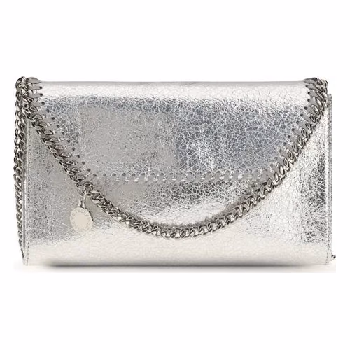 Stella McCartney Silver Polyester Shoulder Bag
