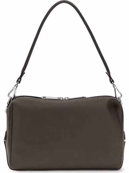 Fendi Brown Calf Leather Bos Taurus Shoulder Bag