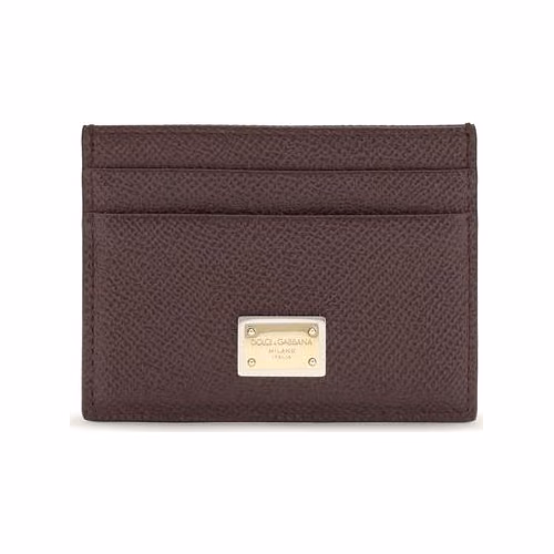 Dolce & Gabbana Brown Calf Leather Bos Taurus Wallet