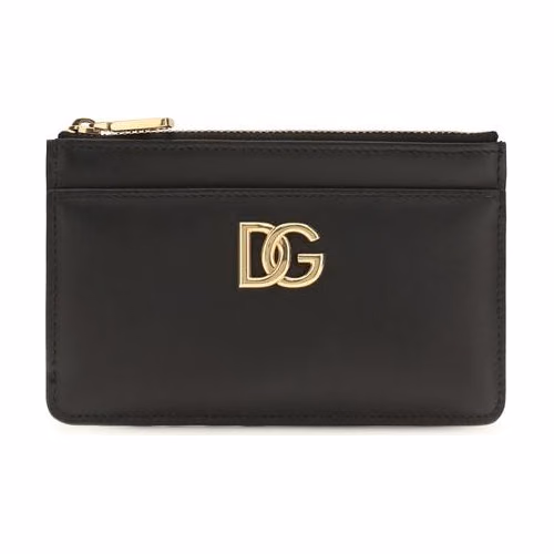 Dolce & Gabbana Black Calf Leather Bos Taurus Wallet