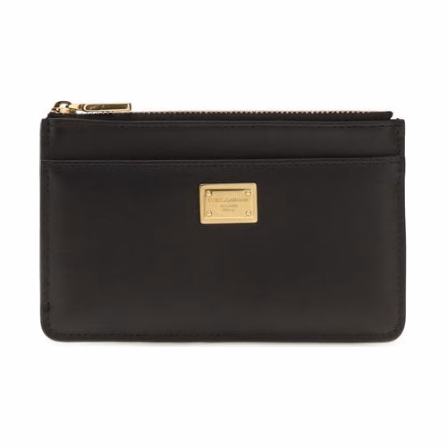 Dolce & Gabbana Black Calf Leather Bos Taurus Wallet