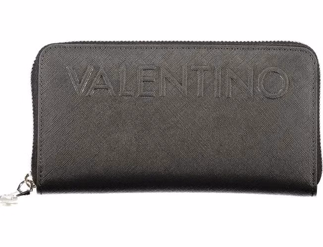 Mario Valentino Black Polyurethane Womens Wallet