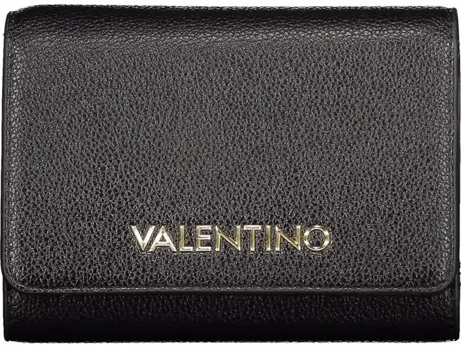 Mario Valentino Black Polyurethane Womens Wallet