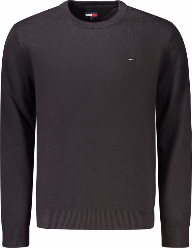 Tommy Hilfiger Black Cotton Men's Sweater