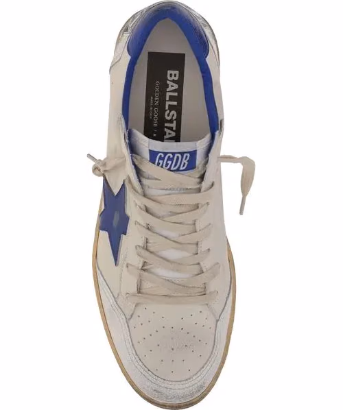 Golden Goose White Goatskin Low Top Sneakers