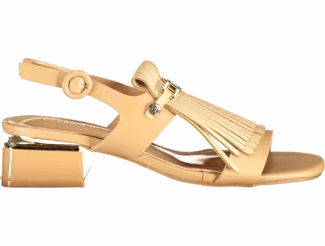 Laura Biagiotti Beige Polyurethane Women's Sandal