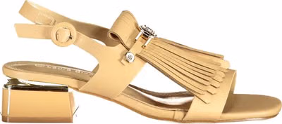 Beige Polyurethane Women's Sandal