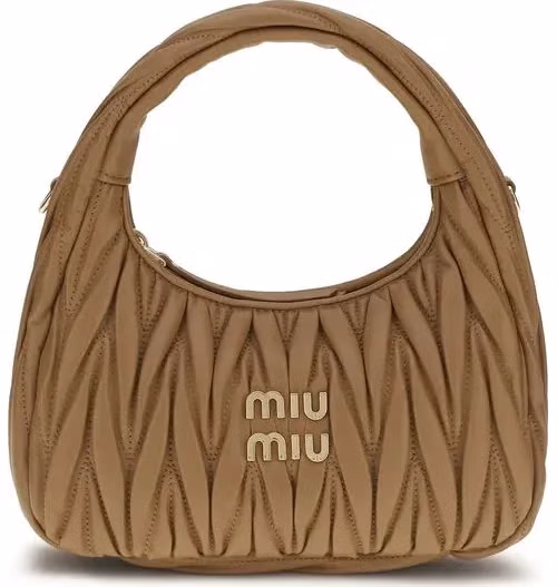 Miu Miu Beige Lamb Ovis Aries Aries Handbag