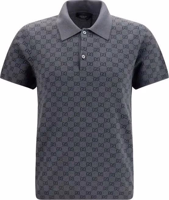 Gucci Gray Wool Oves Aries Polo Shirt