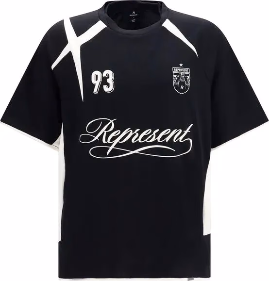 Represent Black Polyester T-Shirt