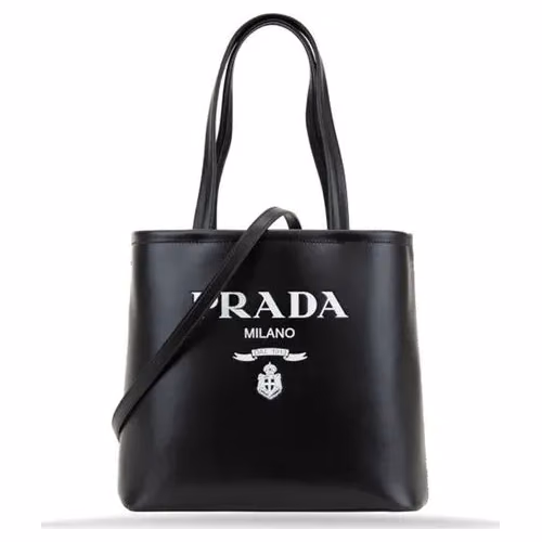 Prada Black Calfskin Tote Bag