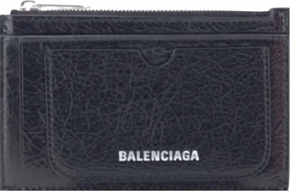 Balenciaga Black Lamb Ovis Aries Aries Wallet