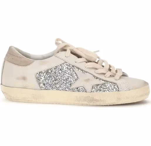 Golden Goose Beige Calf Leather Bos Taurus Sneakers