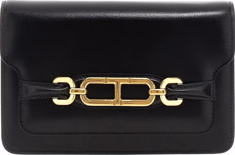 Tom Ford Black Leather Crossbody Bag