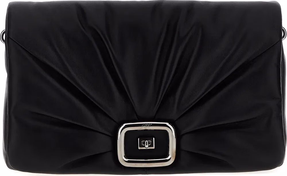 Roger Vivier Black Leather Shoulder Bag