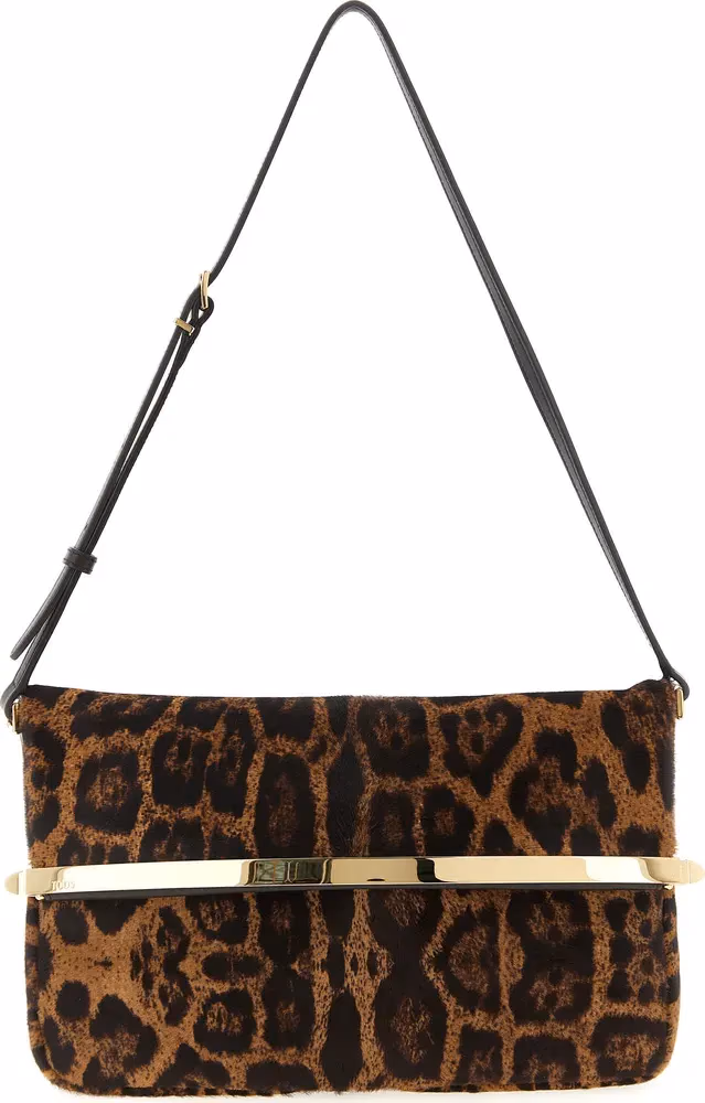Tod's Brown Calfskin Shoulder Bag