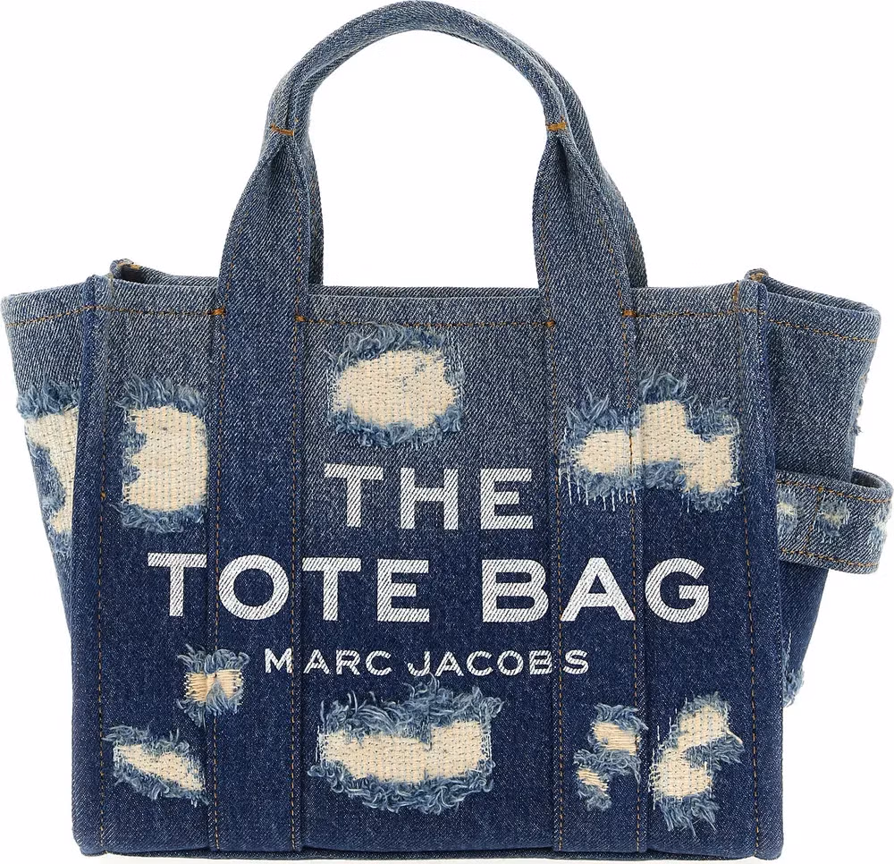 Marc Jacobs Blue Cotton Tote Bag