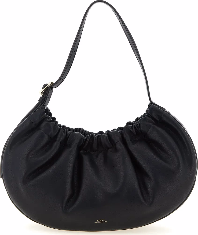 A.P.C. Black Polyethylene Shoulder Bag