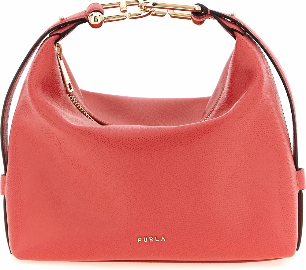 Furla Fuchsia Calfskin Shoulder Bag