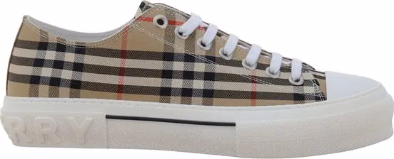 Burberry Brown Cotton Sneakers