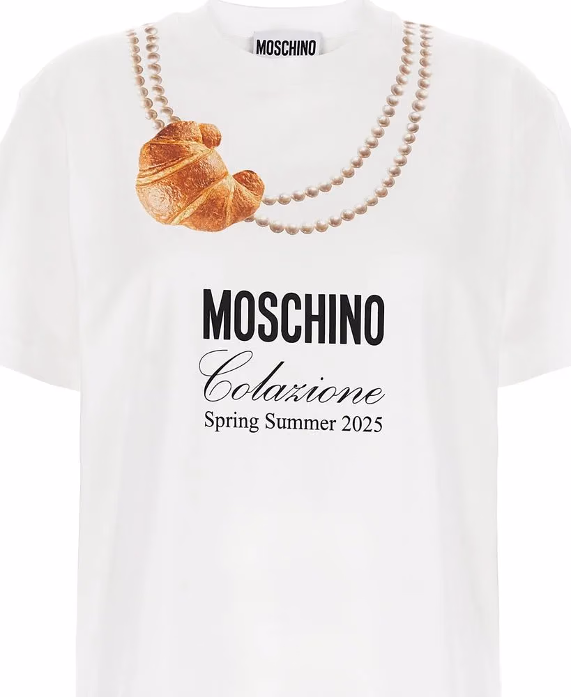 Moschino White Cotton T-Shirt