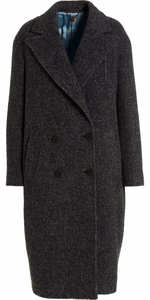 MAURIZIO MIRI Gray Viscose Coat