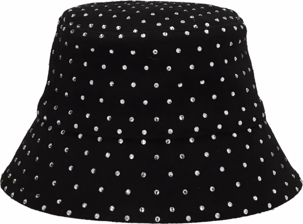 RUSLAN BAGINSKIY Black Wool Bucket Hat