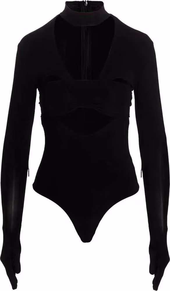 Ambush Black Viscose Bodysuit