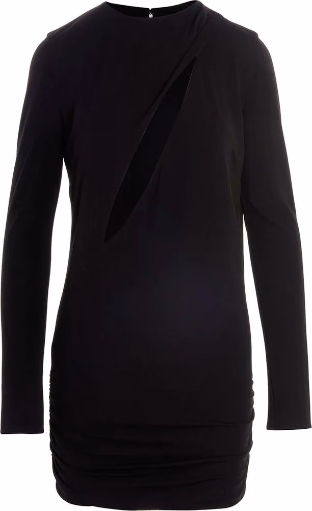 Versace Black Viscose Short Dress