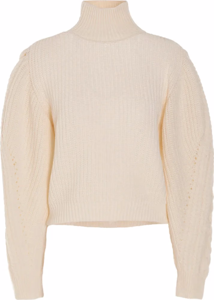 MIXIK White Wool Cardigan