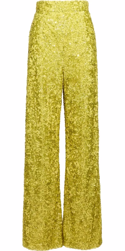 Ermanno Scervino Bicolor Polyamide Flared Pants