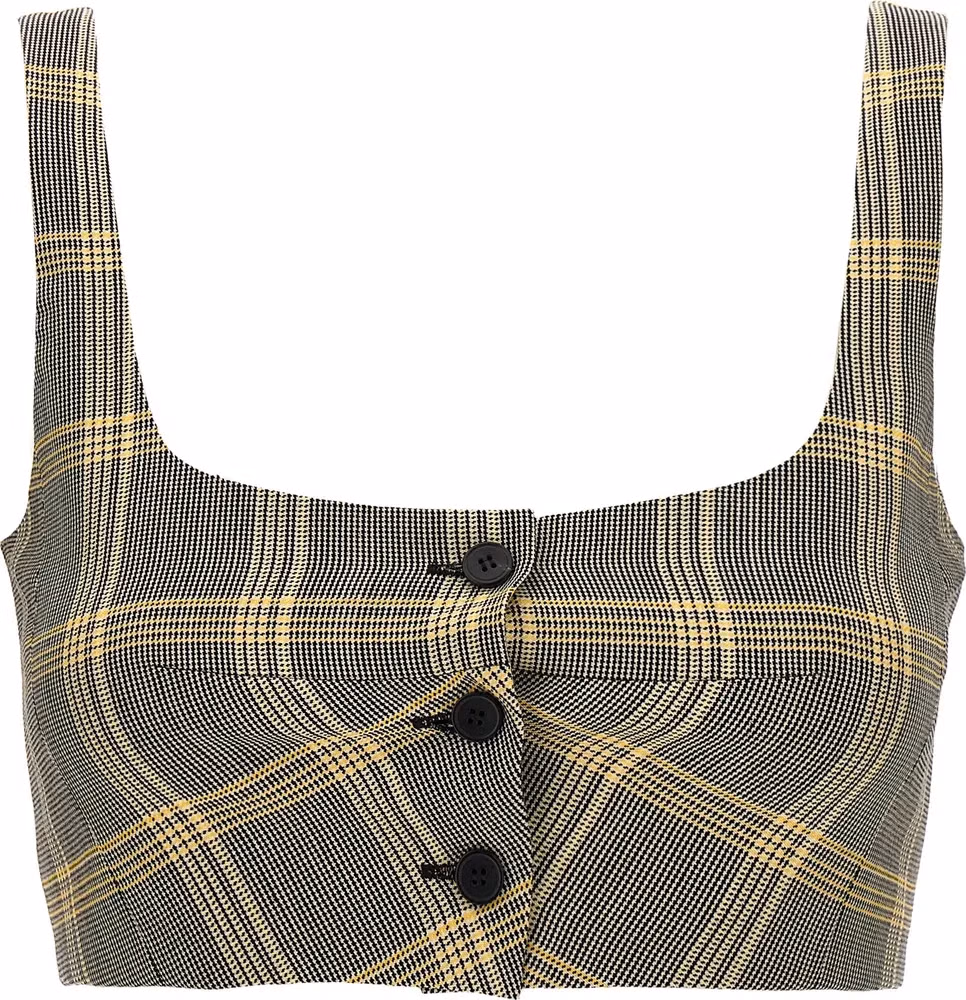 Marni Multicolor Virgin Wool Sleeveles T-Shirt