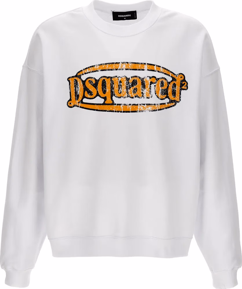 Dsquared² White Cotton Sweatshirt