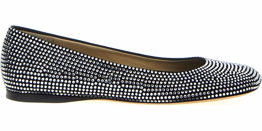Loewe Black Goatskin Ballet Flats